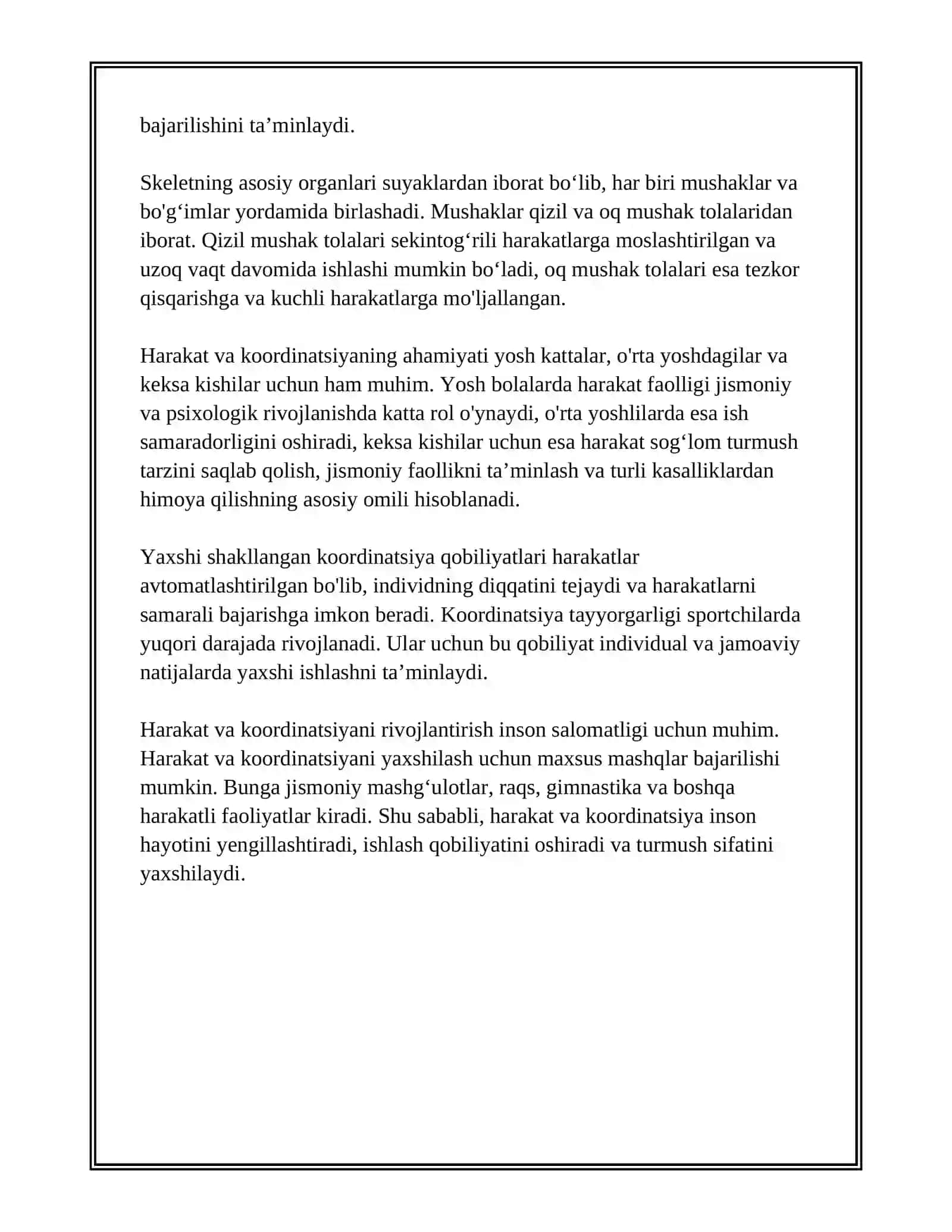 HARAKAT VA KOORDINATSIYANING AHAMIYATI 4