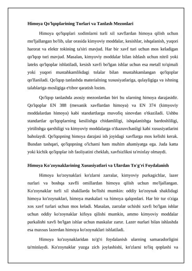 Shaxsiy himoya vositalari 4