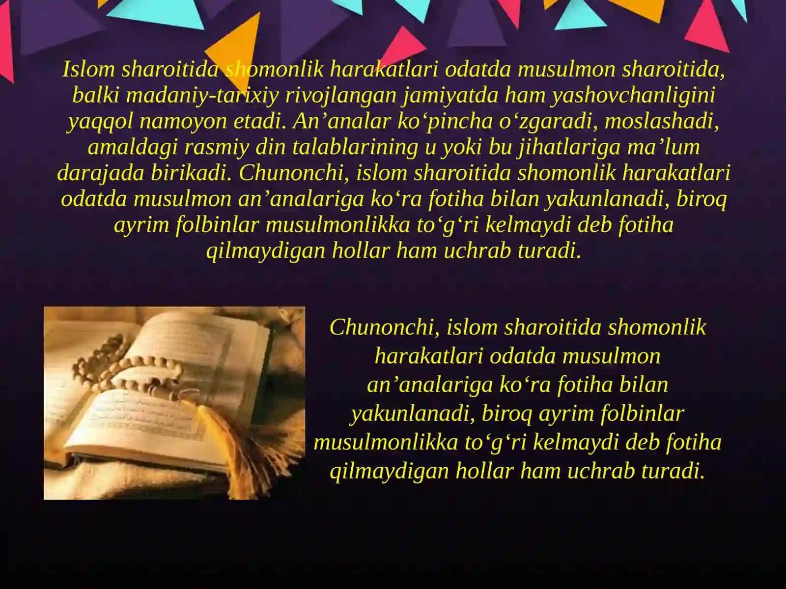 Shomonlikning Zamonaviy Ko'rinishlari 4