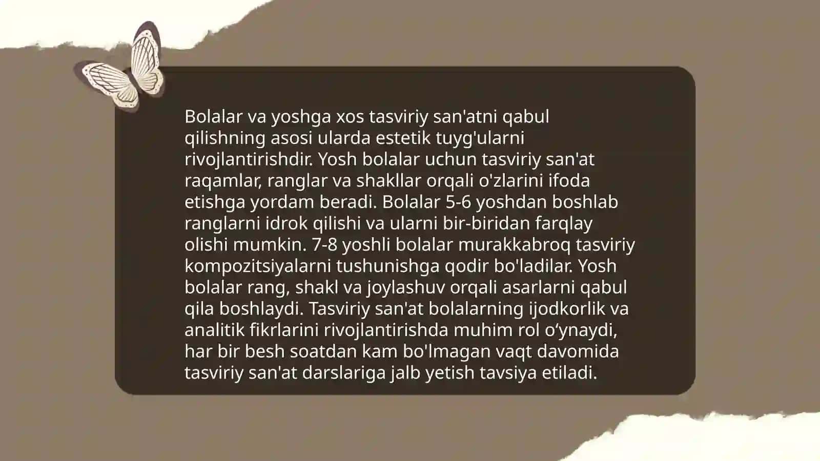 Estetik Idrok va Tasviriy San'at 4
