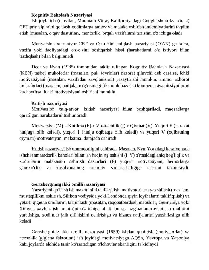 Og'ishgan xulq motivatsiyasi 4