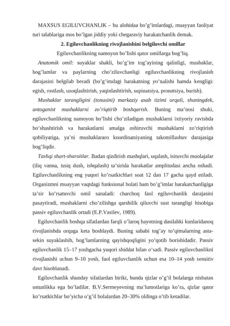Egiluvchanlikni Rivojlantirish 4