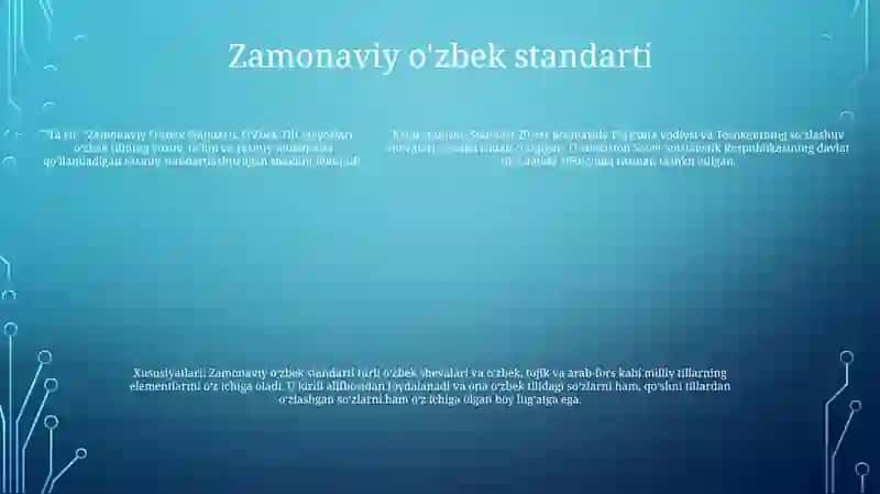 O'zbek Tili Meyorlari 4