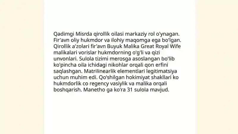 Qadimgi Misr Ijtimoiy Tuzumi 4