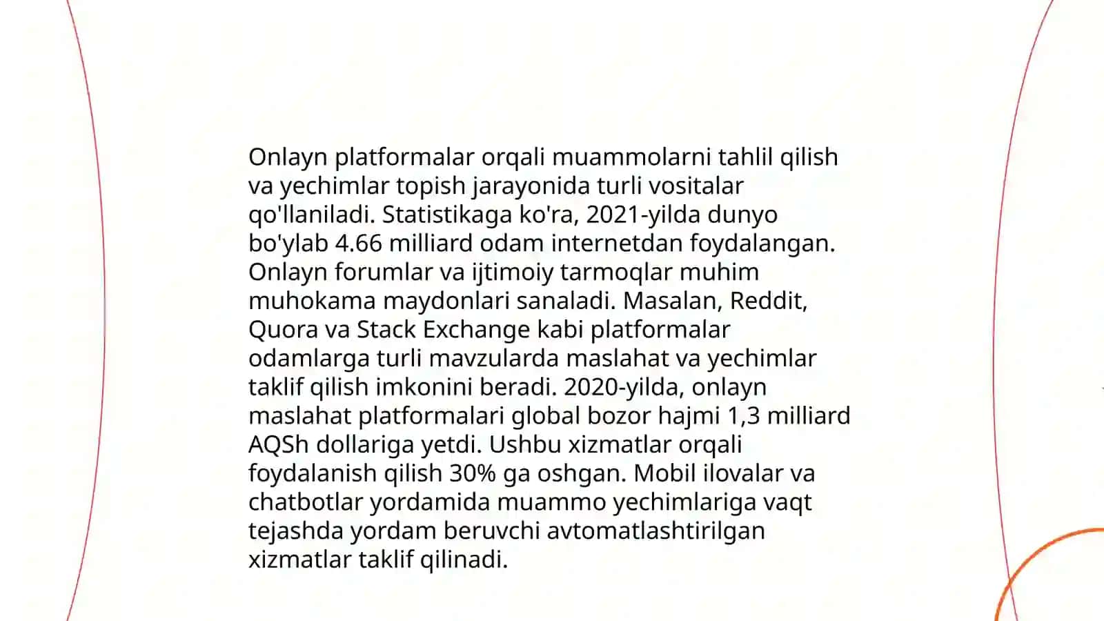 Internet kasbiy muammolarni hal qilish vositasi sifadi 4