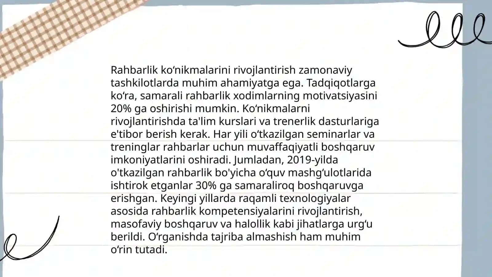 O‘zini o‘zi baholash va tahlil qilish 4