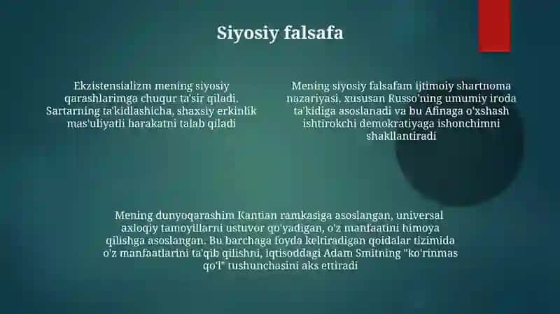 Mening Falsafaviy Dunyo qarashim 4