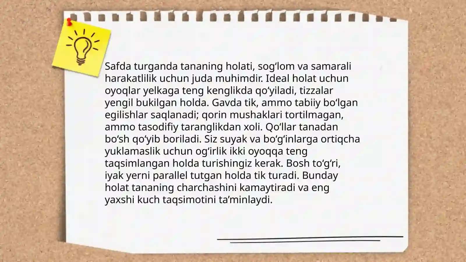 Saf mashqlari asoslari 4