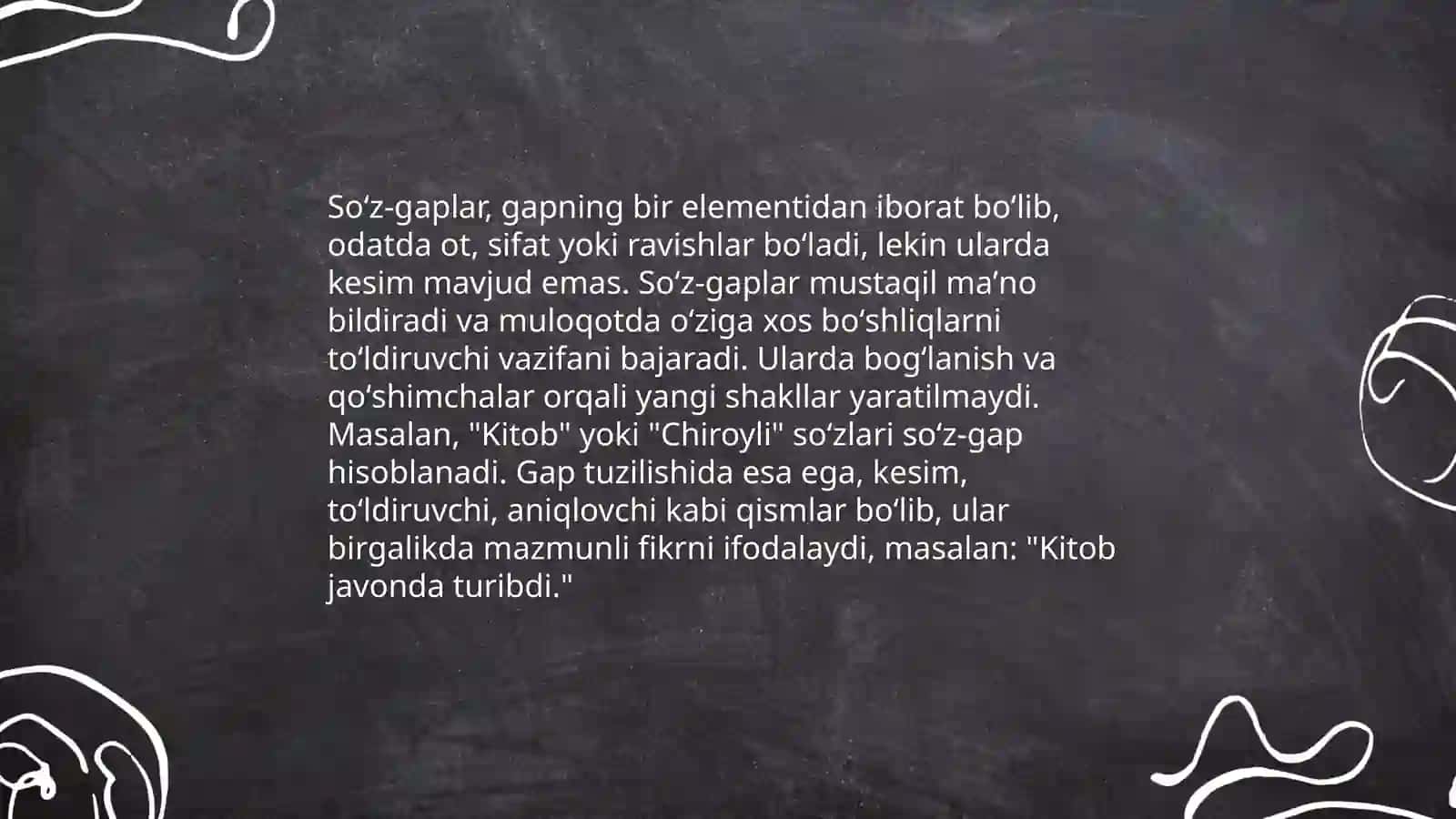 Soʻz-gaplar, ularning turlari 4