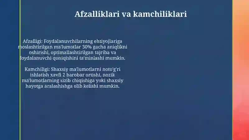 Shaxsga yo'naltirilgan ma'lumotlar 4