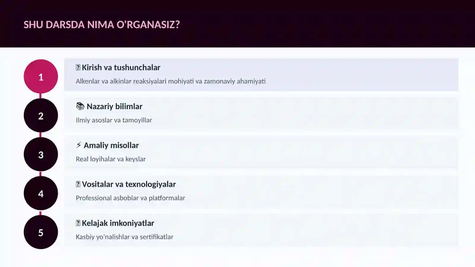 Alkenlar va alkinlar reaksiyalari 4