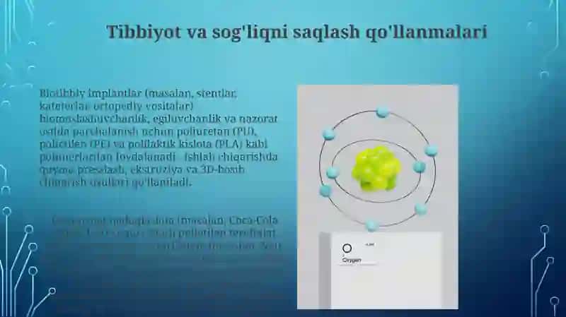 Polimer materiallarning sanoatda qoʻllanilishi:) 4