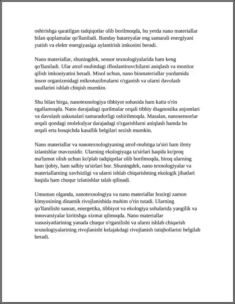 Nanotexnologiya va nano materiallar 4