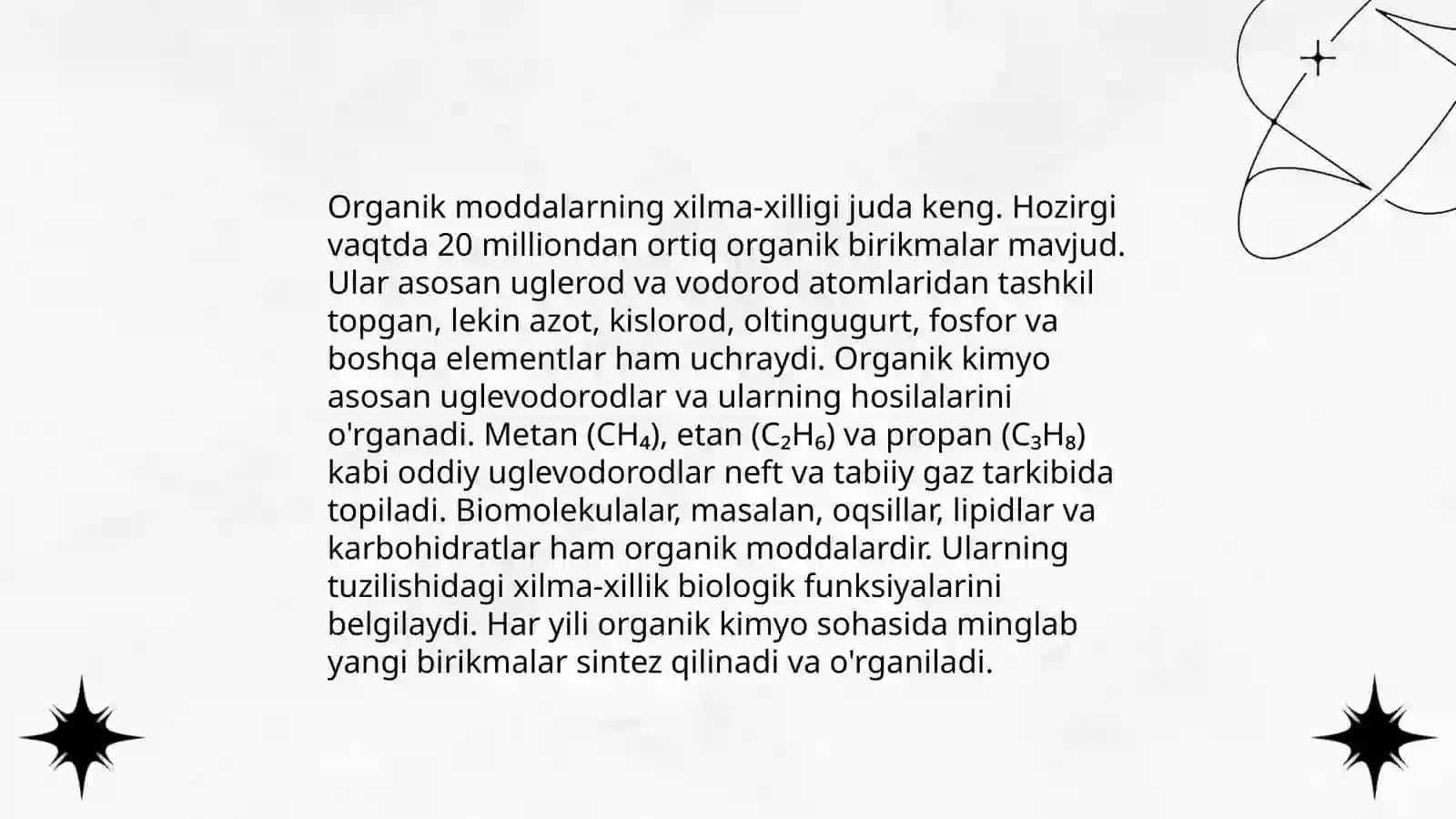 Organik va noorganik moddalar 4