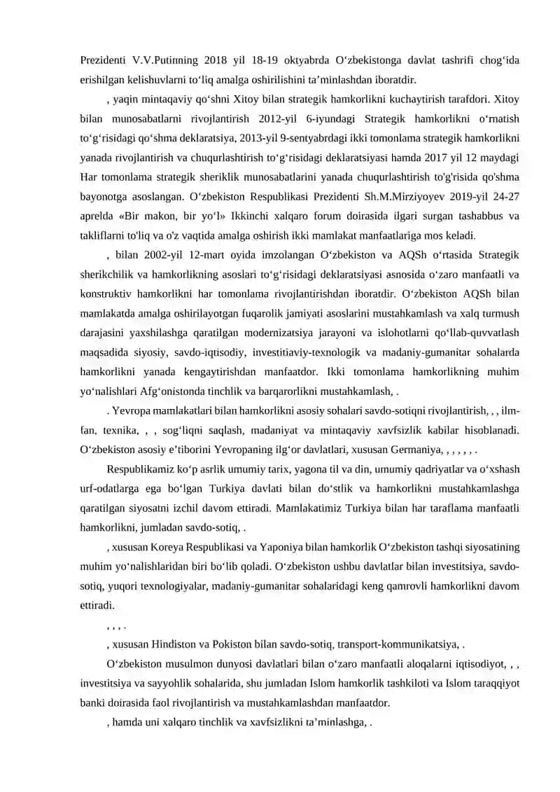 O’zbekiston Respublikasi tashqi siyosati 4