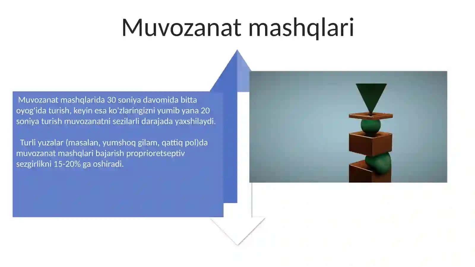 Muvozanatni Saqlash Texnikalarini O'rgatish 4
