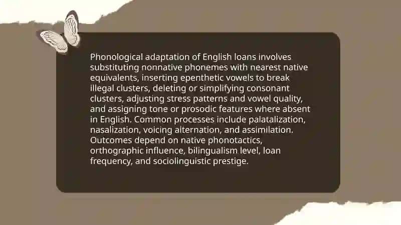 Loanwords and borrowings. Influence of English on native languages 4