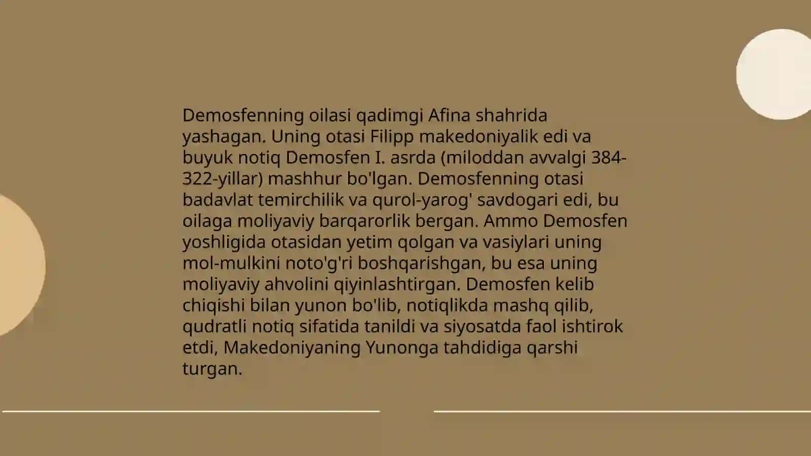 Demosfening hayoti 4