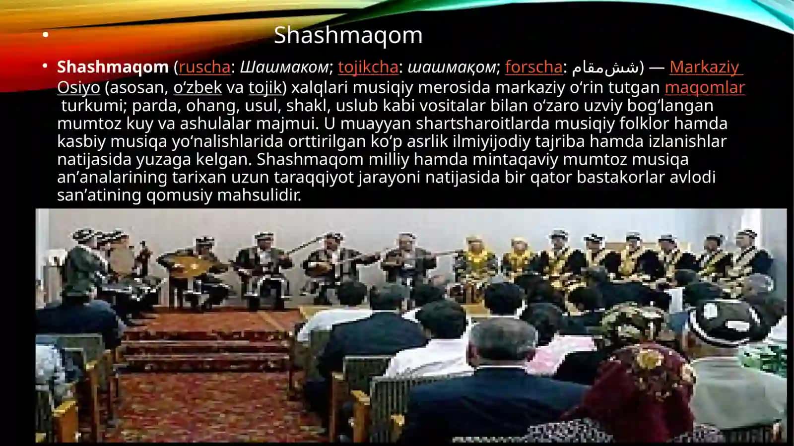 Mumtoz musiqa va milliy cholg'ular 4
