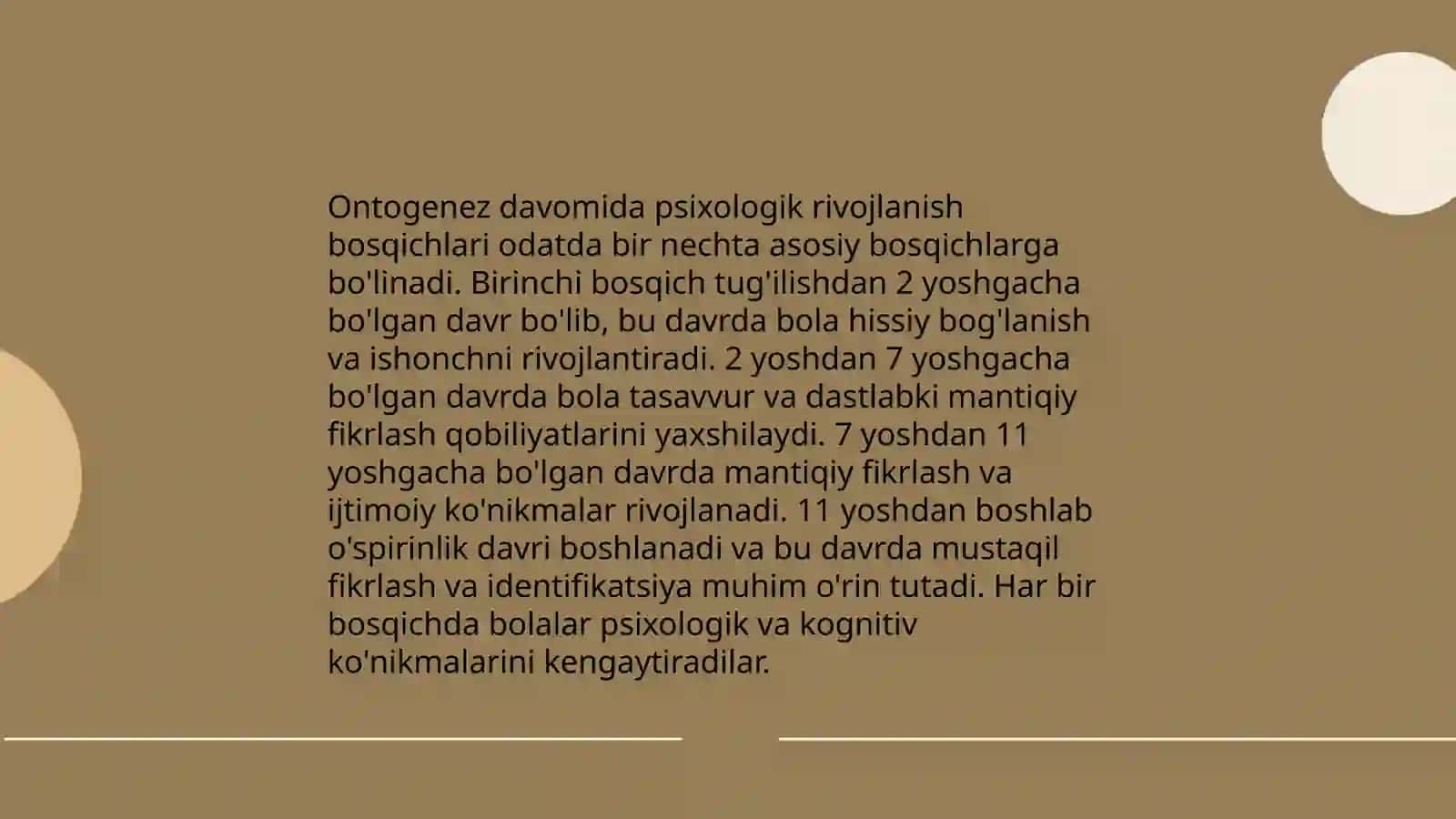 Yosh davrlarining Psixologiyasi 4