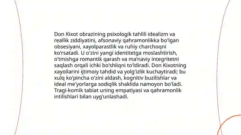 Servantesning "Don Kixotning sarguzashtlari" asari 4