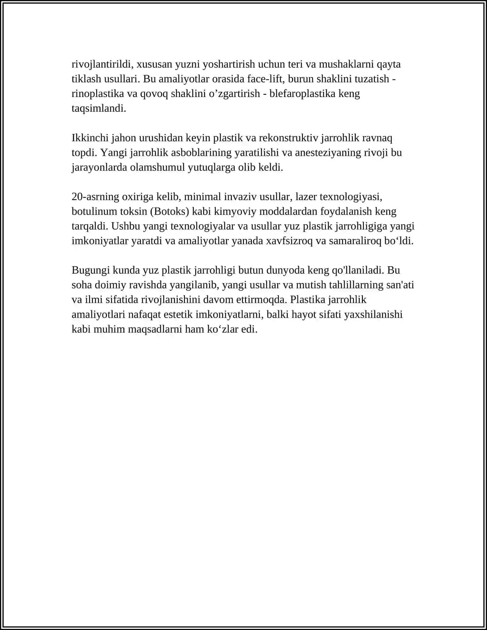 YUZ PLASTIK APIRATSIYASI 4