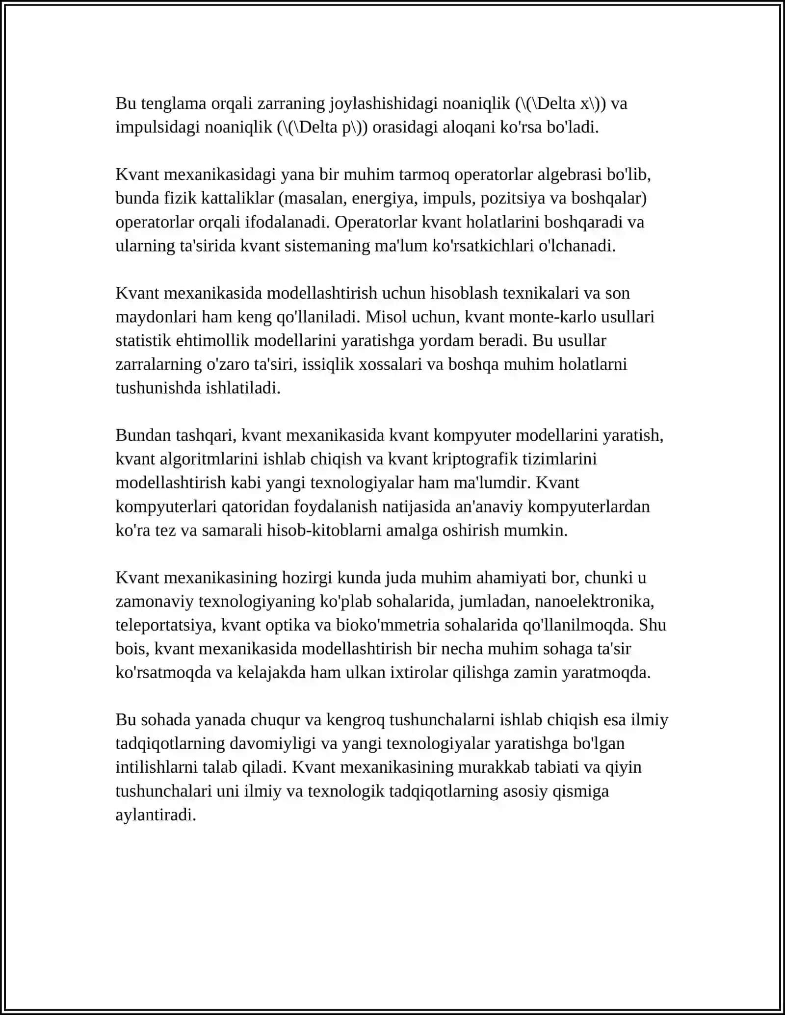 KVANT FIZIKASIDA MODELLASHTIRISH USULLARI 4