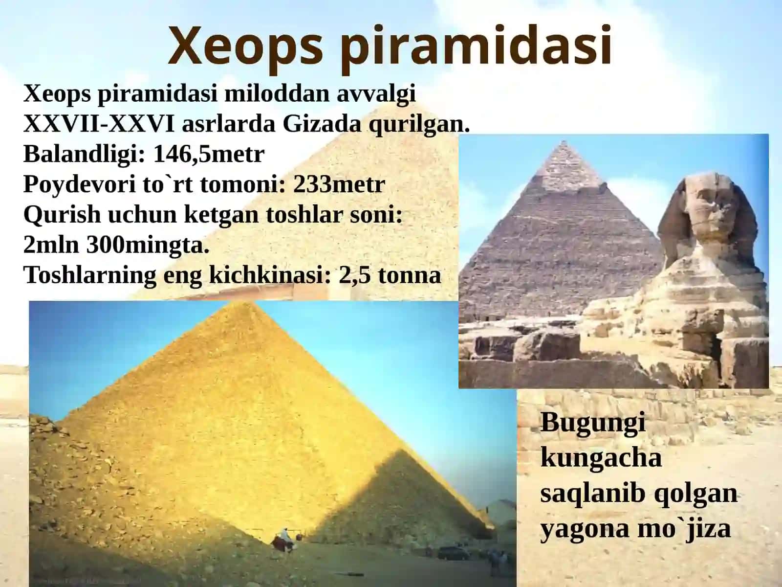 Qadimgi dunyoning yetti mo`jizasi 4