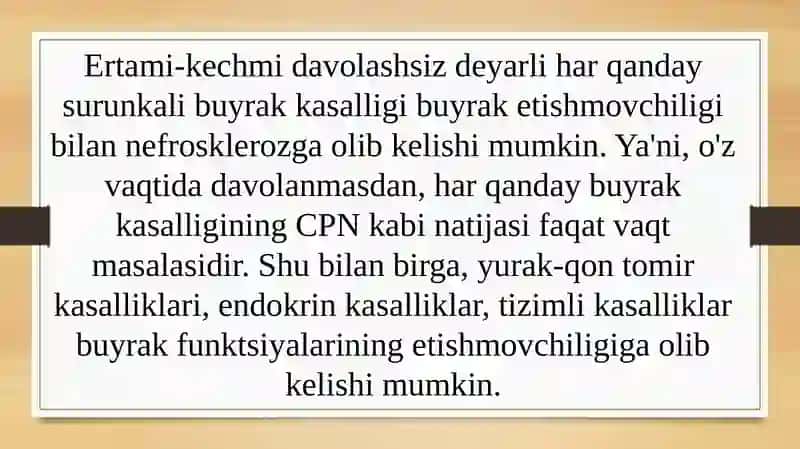 Surunkali buyrak etishmovchiligi 4
