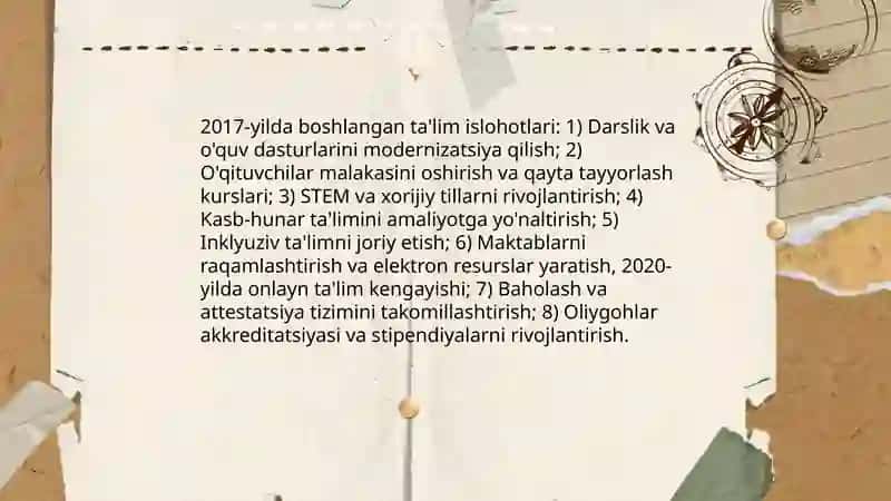 O'zbekiston Respublikasida ijtimoiy sohadagi islohotlar 4