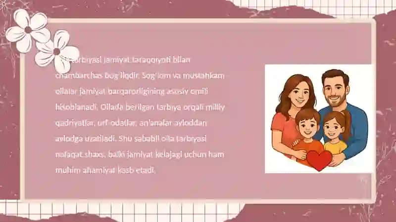Oila tarbiyasi asoslari 4