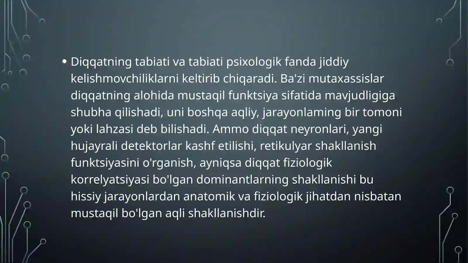 Diqqat va xotira - psixik jarayon sifatida. 4