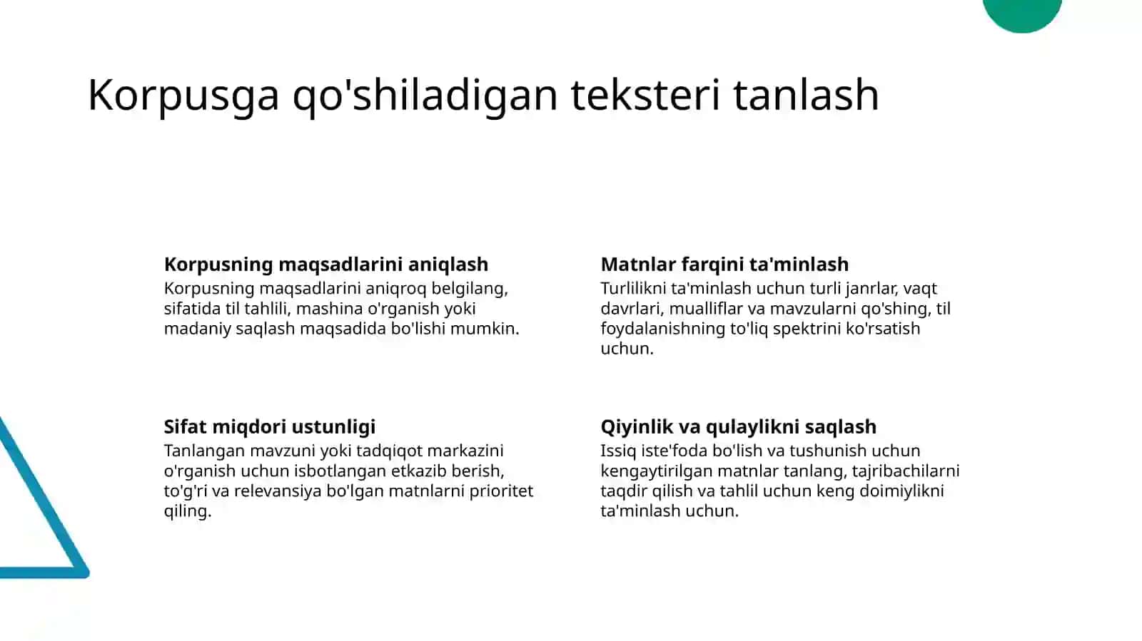 Badiiy asar korpusini yaratish 4