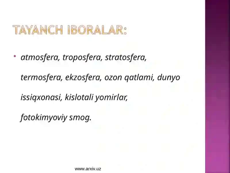 Atmosferaning ifloslanishi 4