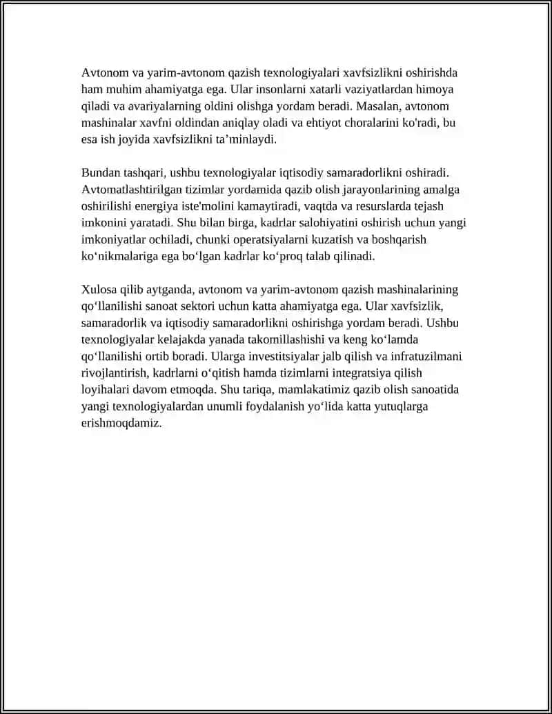 Avtonom va yarim-avtonom qazish mashinalari 4