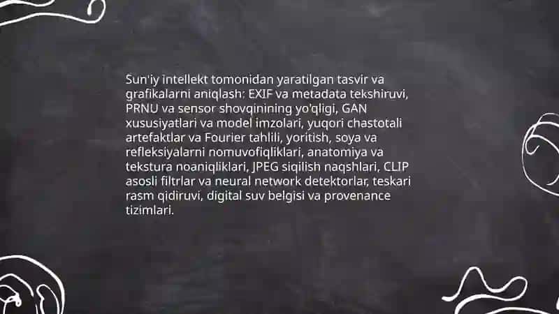 Matnli sun'iy intellekt (AI) kontentini aniqlash metodlari 4