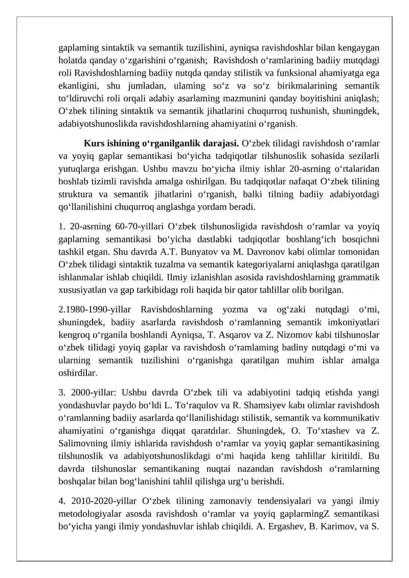 O‘zbek Tilida Ravishdoshlar 4