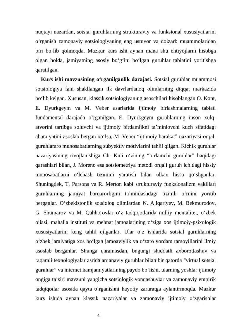 Sotsial guruhlar va ularning turlari ,vazifalari 4
