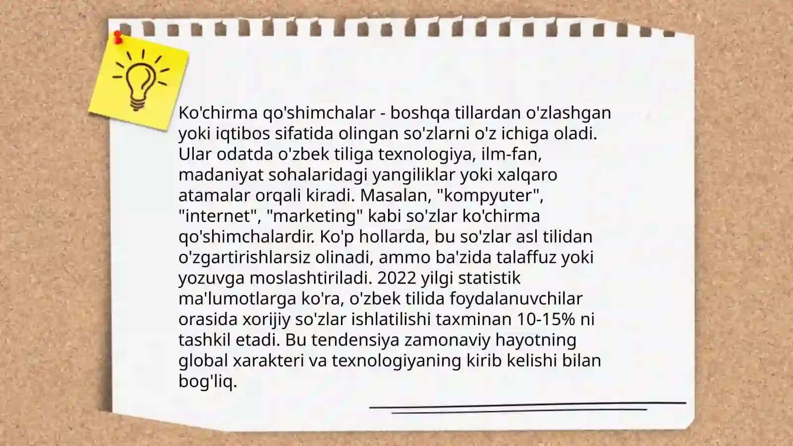Urg'u olmaydigan qo'shimchalar 4