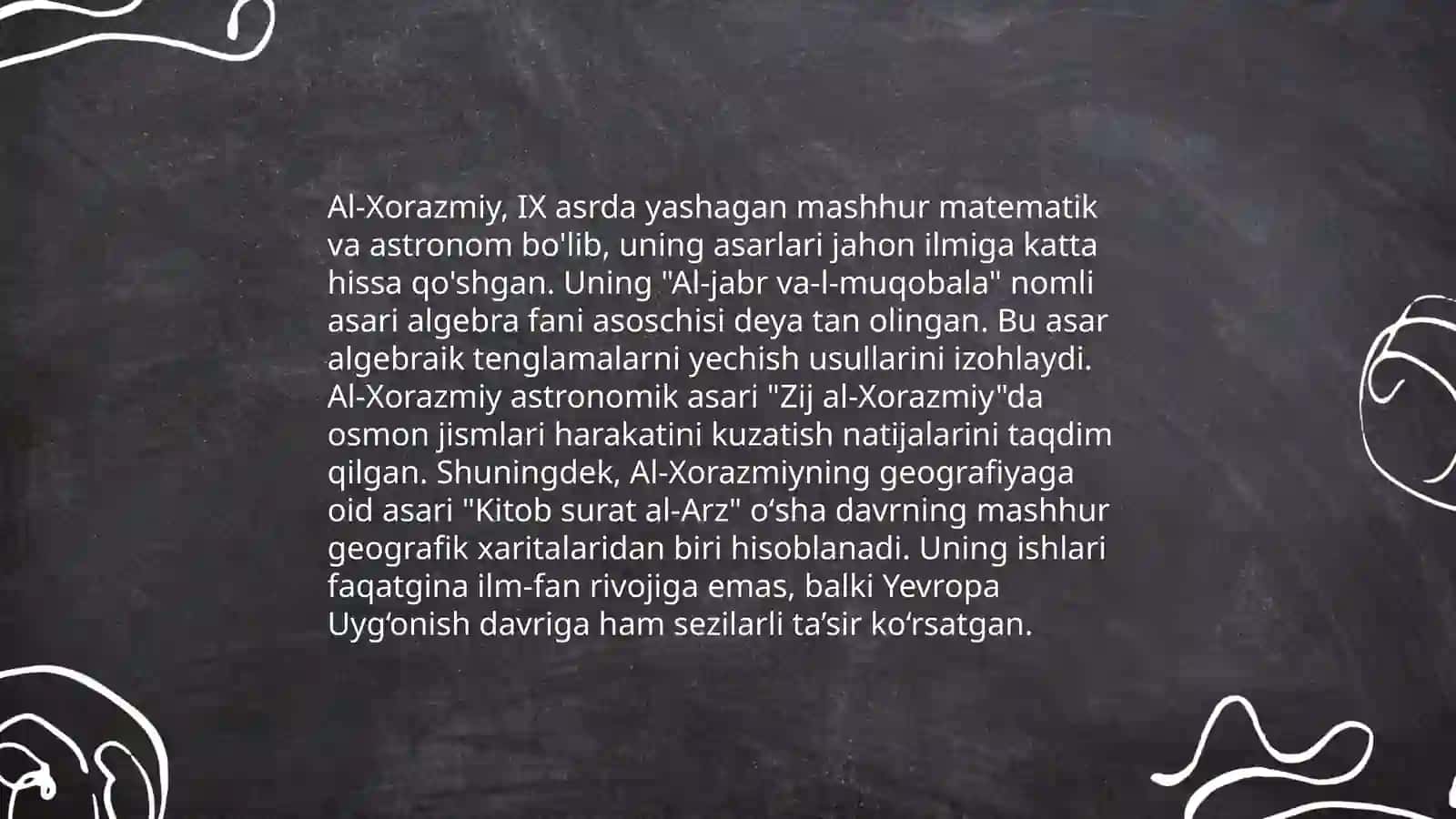 Al-Xorazmiyning matematik merosi 4