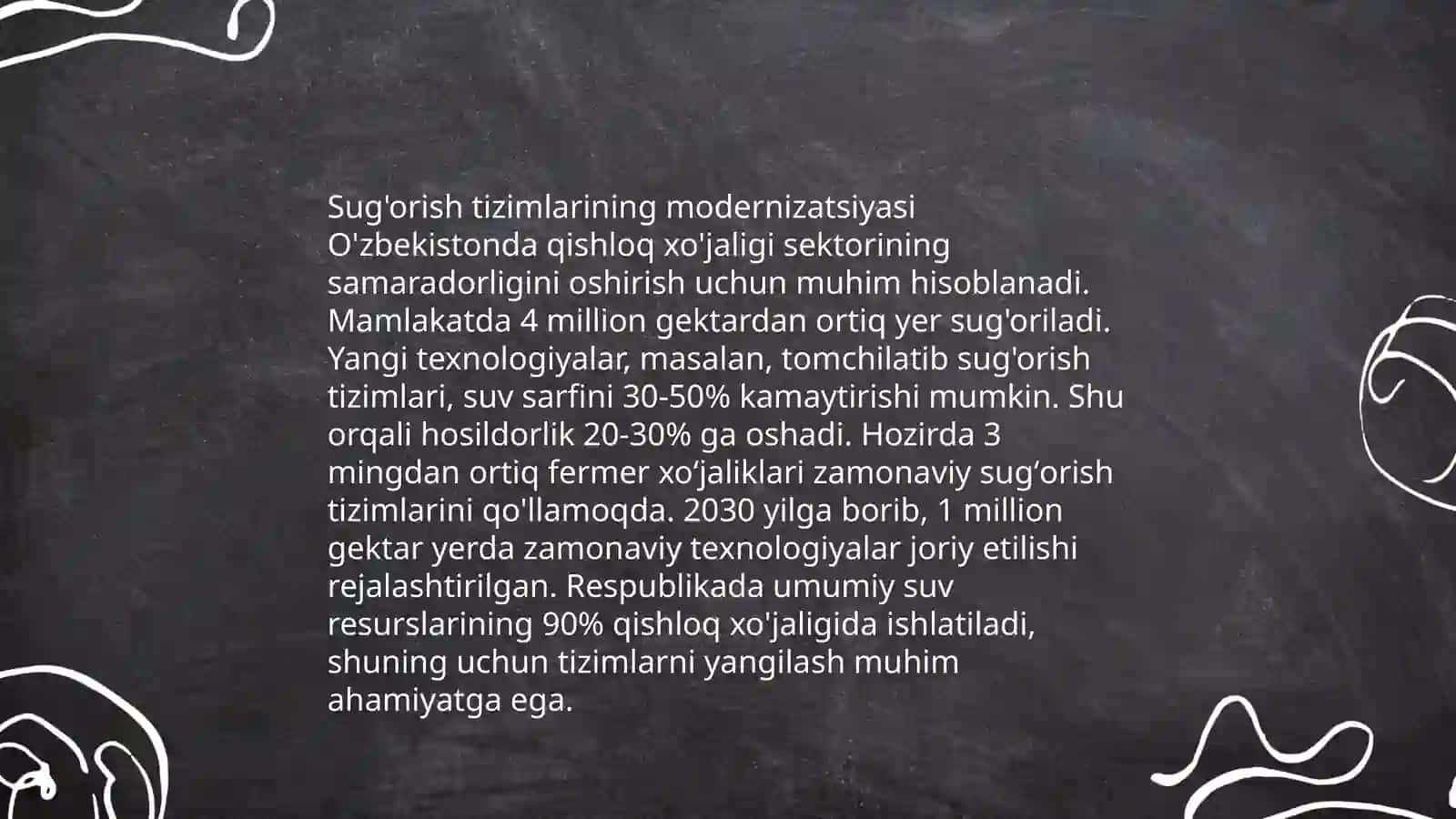 Qishloq xo'jaligi islohotlari 4