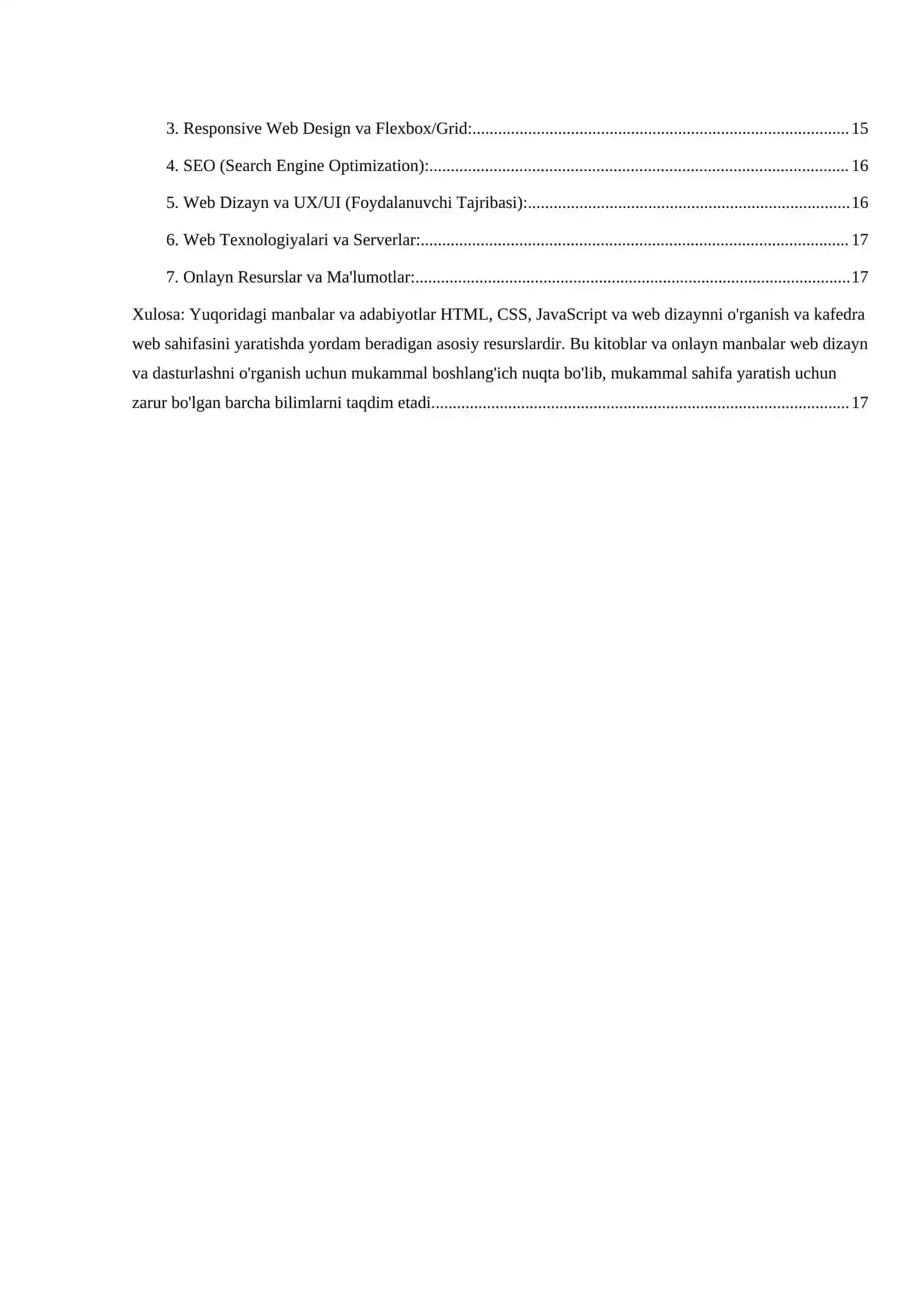 “Ta’limda axborot texnologiyalari” fanidan HTML tilida KAFEDRA web sahifasini yaratish glossari” mavzusidagi bajargan MUSTAQIL ISHI 4