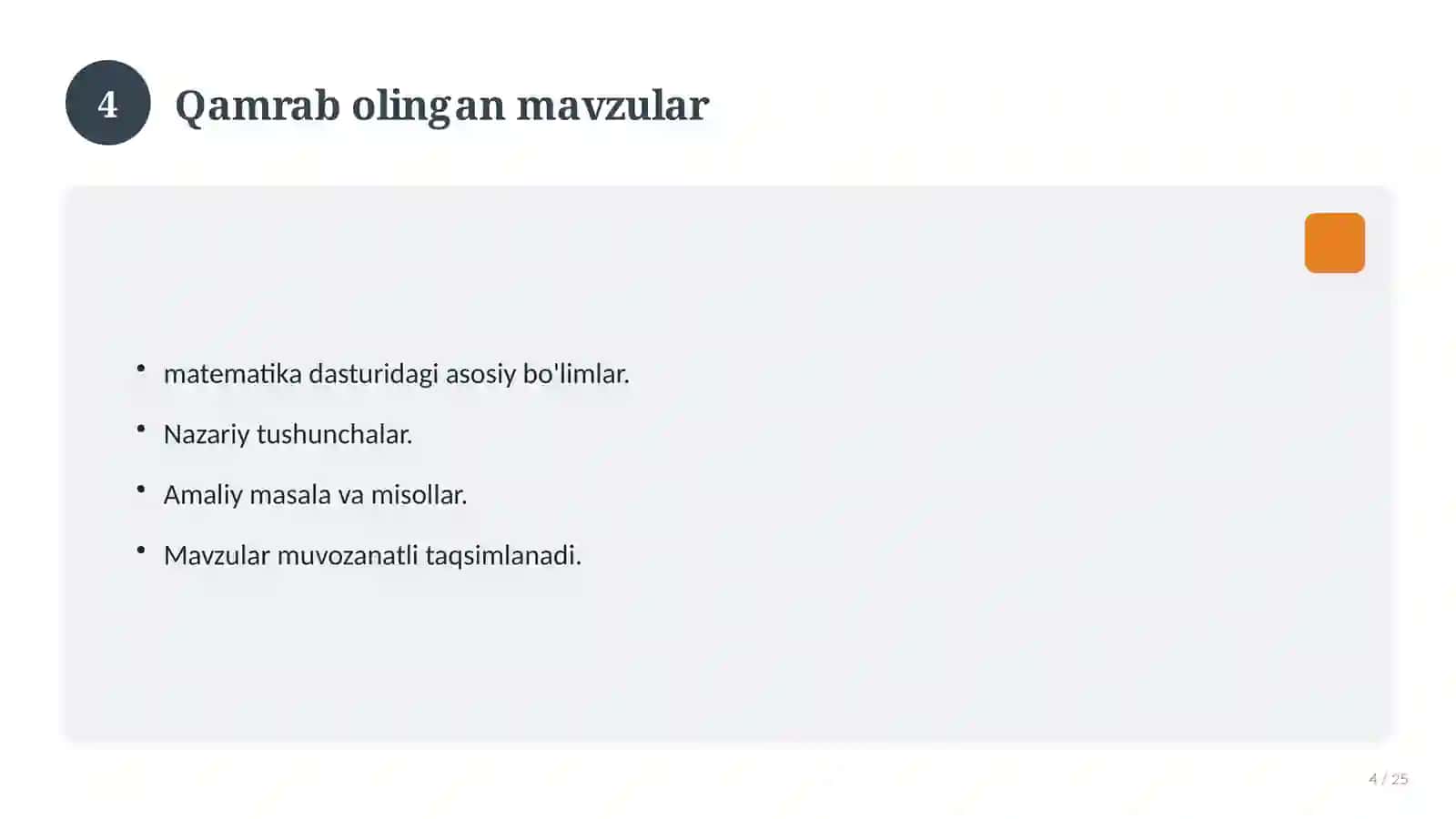 Kimyo fanidan 7-sinf: mavzulashtirilgan nazorat ishi va tahlil 4