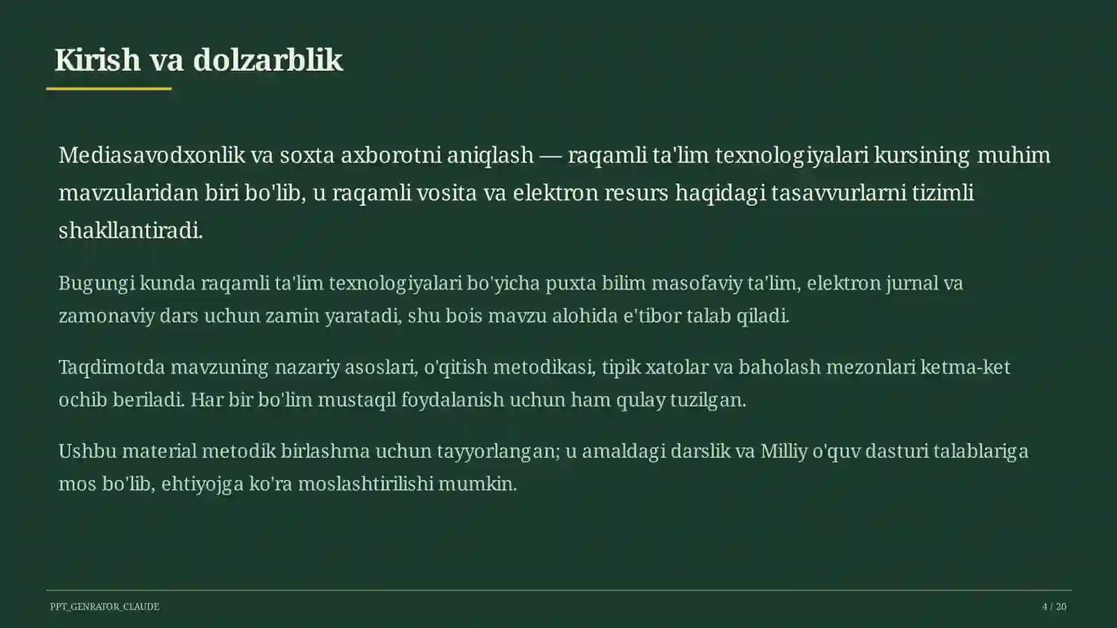 Mediasavodxonlik va soxta axborotni aniqlash 4