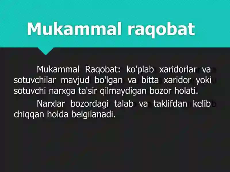 Raqobat va monopoliya 4