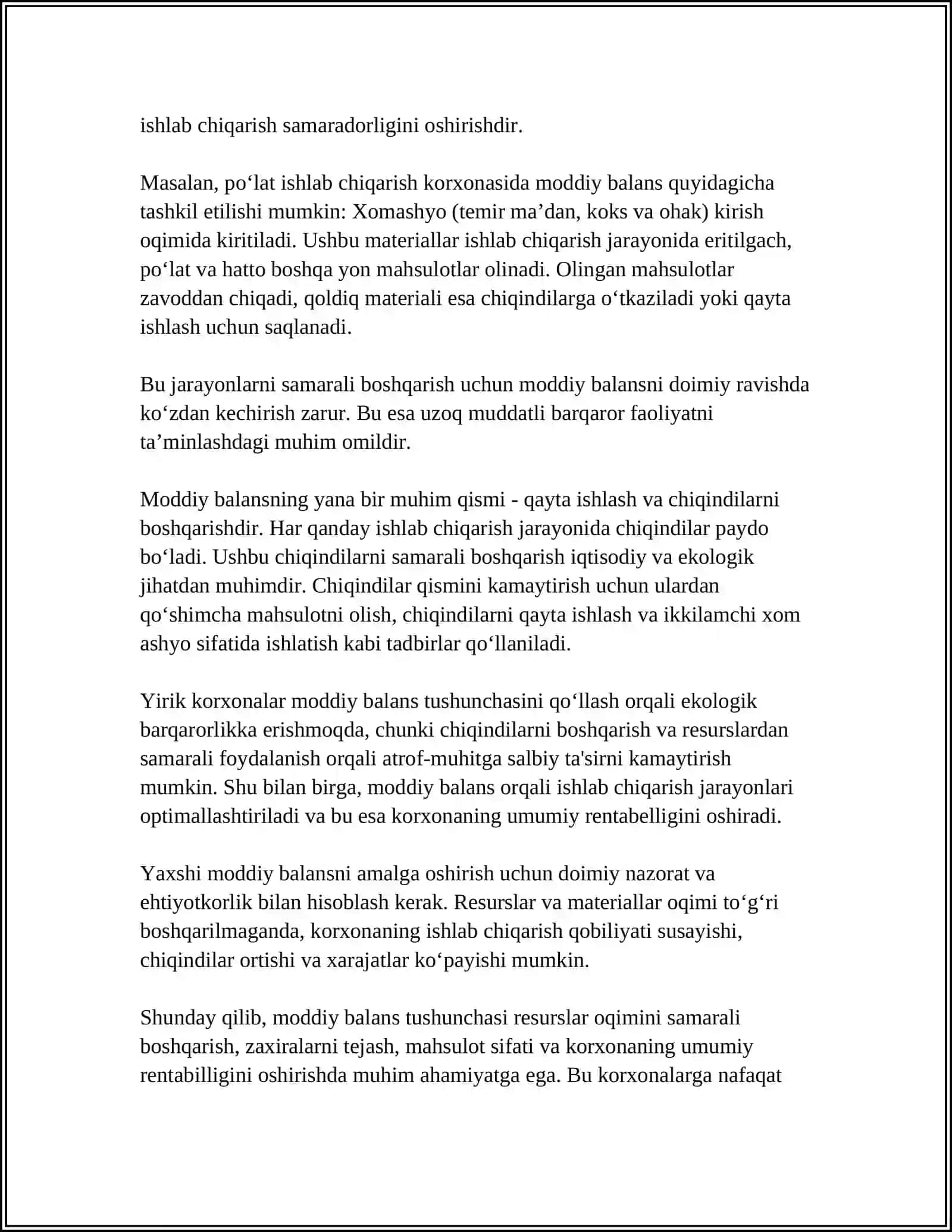 MODDIY BALANSNI TUZISH USULLARI 4