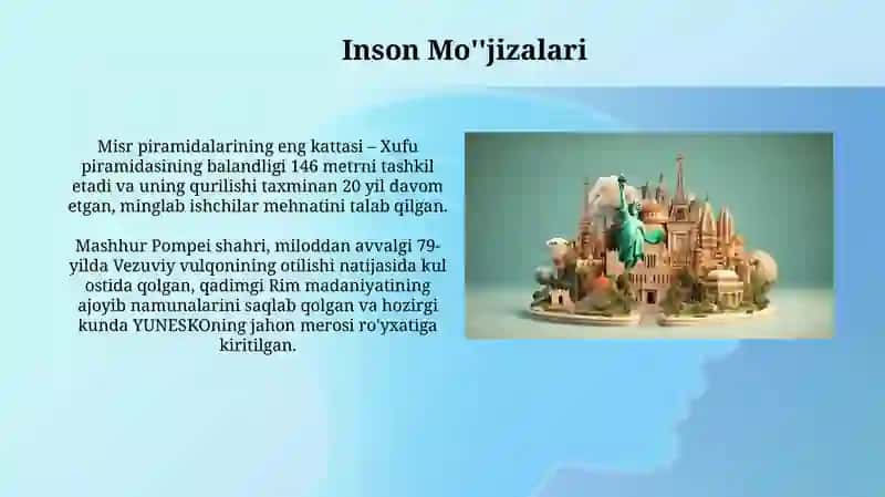 Olam Mo'jizalari 4
