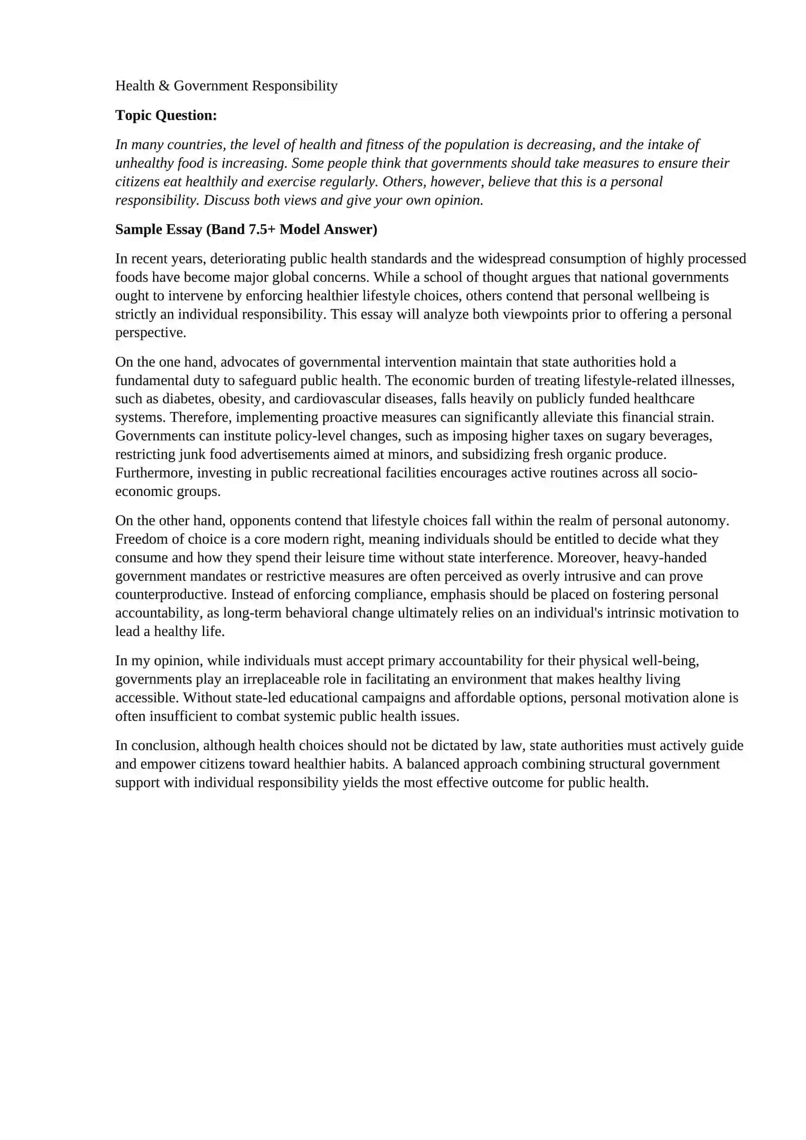 IELTS Writing Task 2: Top 10 Esselar Toʻplami 4