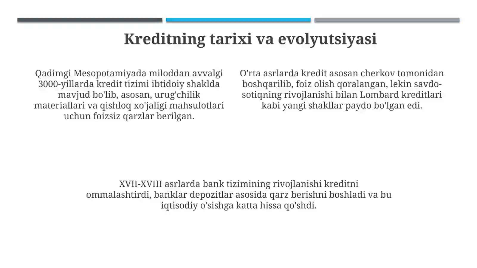 Kreditning zarurligi va mohiyati 4