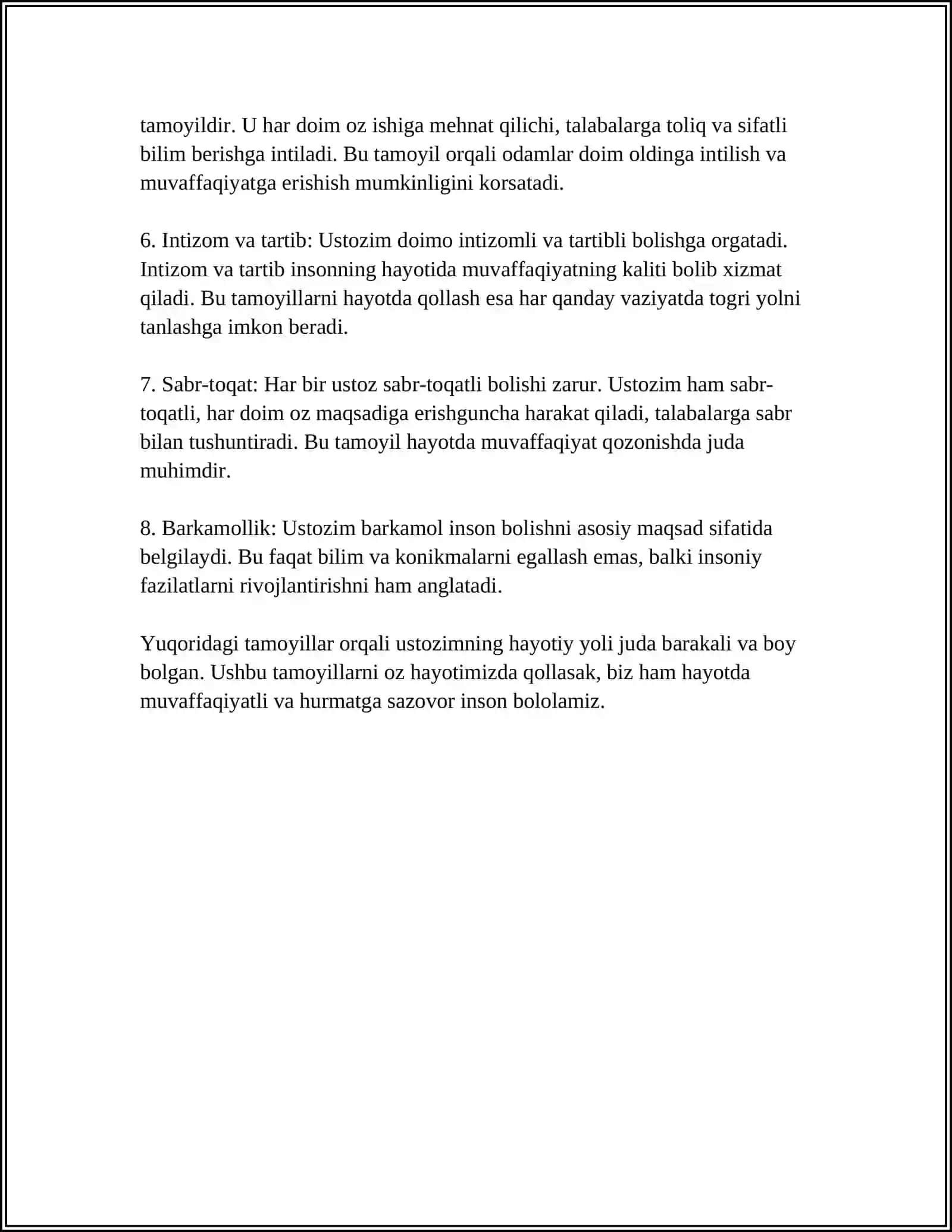 MENING USTOZIM 4